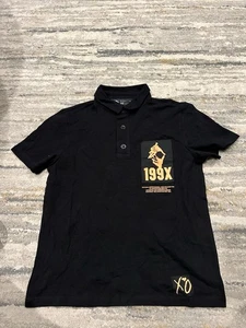 The Weeknd 199X Official XO 2018 Release Polo Black Size Small S NWOT - Picture 1 of 9