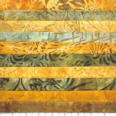 Lot 10 Fat Quarters Sunflowers Batik Lunn Fabric FQ Pack 100% Cotton Handmade - Image 1 of 4