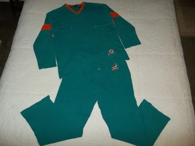 Camisa y Pantalones Auténticos De Colección Años 90 Miami Dolphins NFL Conjunto PARA HOMBRES L Grande De Colección Foto 1 de 4