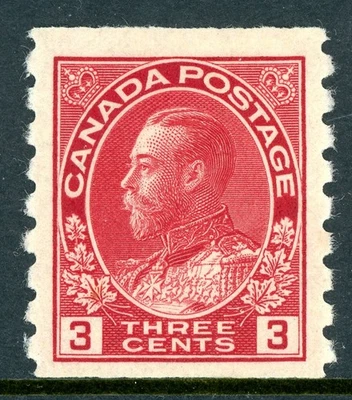 Canada 1924 Admiral 3¢ Carmine WetScott #130 Mint O217 - Image 1 of 4