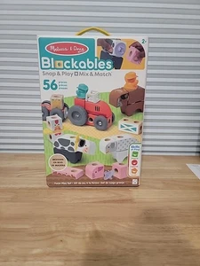 New Farm Snap & Play,Mix & Match Connectable Wooden Building Blocks Play Set Toy - Picture 1 of 4