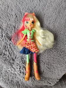 My Little Pony MLP Equestria Girls Apple Jack Rainbow Rocks Neon Single 9” Doll - Picture 1 of 8
