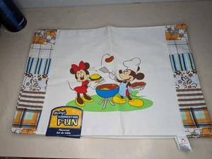 4 - Mickey’s Summertime Fun Placemats Minnie, Mickey Backyard BBQ Grilling Fun - Picture 1 of 4