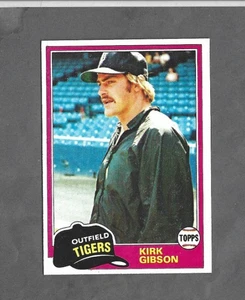 Kirk Gibson RC Detroit Tigers 1981 Topps #315 envío gratuito en 3+ artículos - Imagen 1 de 2