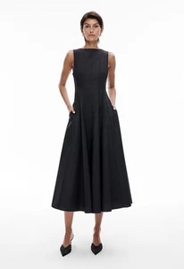 Witchery Panelled Black Dress Sz 10 RRP $199.95 - Picture 1 of 6