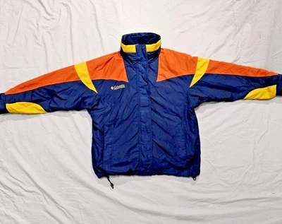 Chaqueta Columbia De Colección Adulto Para Mujer M Retro Bugaboo Nylon Cremallera Completa Esquí Snowboard Foto 1 de 4