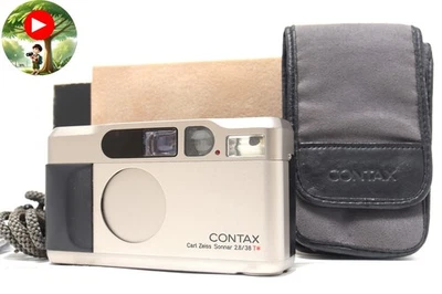 [Top MINT in BOX] Contax T2 Titan Silver Film Camera From JAPAN#0272 - Image 1 of 4