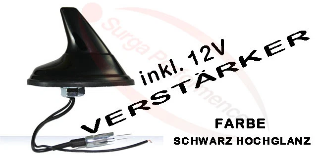 Shark Antenna Incl. Amplifier for Peugeot 106 107 206 207 306 307 308 Sw Foto 1 de 1