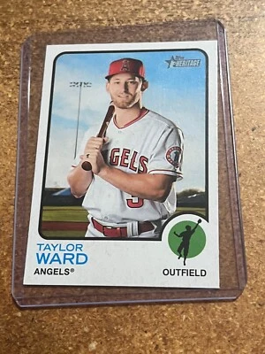 2022 Topps Heritage Baseball # 421 Taylor Ward SP - Image 1 of 4