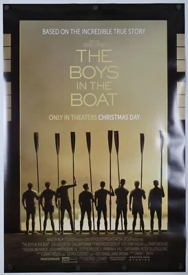 The Boys In The Boat original DS movie poster 27x40 D/S 2023 MINT Clooney FINAL