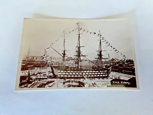 Foto de colección HMS Victory Flagship of Lord Nelson postal - Imagen 1 de 3