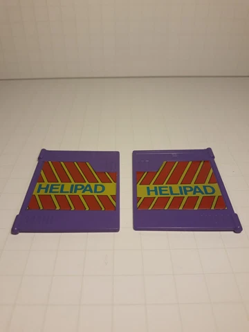 Transformers G1 Vintage Base Trypticon Part Piece Accessory Helipads Set R and L Cover