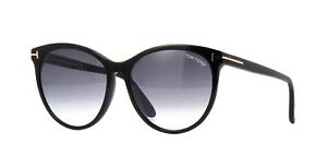 TOM FORD MAXIM FT0787 01B Sunglasses Black Frame Gradient Smoke Lenses 59mm