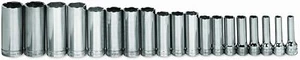 19-Piece 3/8" Drive Deep 6-Point Socket Set on Rail, Metric, Williams MSBD-19HRC - Bild 1 von 2