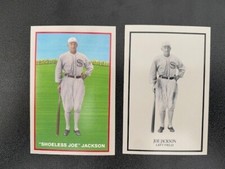 THE 1919 "BLACK SOX" UNIQUE TEAM SET REPRINT + COLOR SHOELESS JOE JACKSON CARD