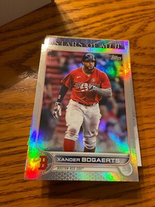 2022 Topps Series 1 XANDER BOGAERTS #8 RAINBOW FOIL PARALLEL Boston Red Sox