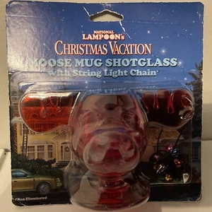 National Lampoon's Christmas Vacation MOOSE MUG SHOTGLASS w/ String Light Chain - Picture 1 of 2