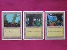 Magic The Gathering 4TH EDITION BASIC LAND SET 15 cards MTG