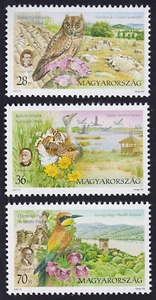 HUNGARY 2001 BIRDS, PARKS Sc 3745-3747 MNH - Picture 1 of 1