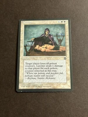 Leeches MTG Homelands Rare White Sorcery Near-Mint Free Shipping - Image 1 of 2