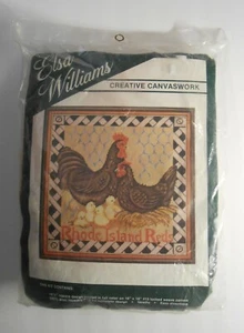 Elsa Williams Creative Canvaswork Kit 6247 - RHODE ISLAND REDS - Picture 1 of 2