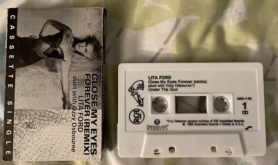 Lita Ford Close my eyes forever (remix) Cassette Single - Image 1 of 4