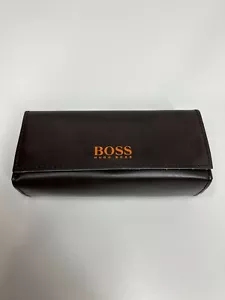 HUGO BOSS Glasses Sunglasses Case Soft Brown faux leather envelope style - Picture 1 of 8