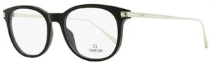 Omega Pantos Eyeglasses OM5013 001 Black/Palladium 53mm - Picture 1 of 2