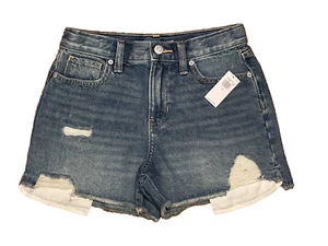 NWT Old Navy Built In Touch High Rise Adjustable Waist Cutoff Jean Shorts-Sz 12 - Picture 1 of 4
