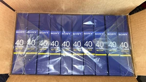 10 CASSETTES VIDÉO NUMÉRIQUE SONY BCT-D40 DIGITAL BETACAM NEUF Petite K7 - Photo 1/1