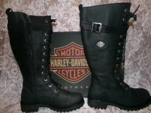 NUEVAS Botas de Motocicleta Harley Davidson Para Mujer Savannah Talla 9 - Imagen 1 de 11