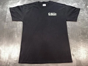 VINTAGE CSI: Las Vegas Original Cast MED Y2K Clue Mystery 2001 Black M&O Shirt - Picture 1 of 11