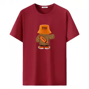 Frühling Herren Kurzarm T-Shirt Rundhals Locker Halbarm Oberteil T-Shirt Sommer - Bild 1 von 14