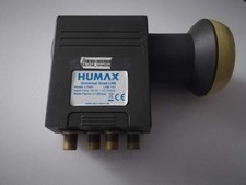 Humax LNB 143 Gold Quad Sat universal HD 40mm feed Satelliten 0,1dB Digital HDTV