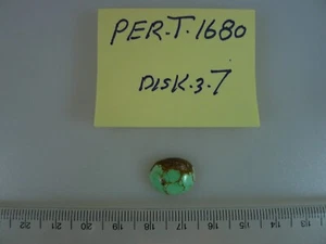 Persischer Türkis 100% Natur 1 ovaler Cabochon 8,00 TCW - Bild 1 von 2