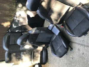 2010-2016 ALFA ROMEO GIULIETTA half leather front and rear seats + red stitching - Picture 1 of 8