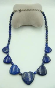 DTR Desert Rose Trading Jay King Lapis Lazuli Large Heart Necklace - Picture 1 of 1