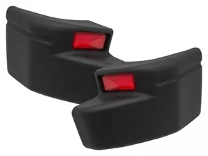 LAND ROVER DISCOVERY 1 1989-1998 EURO STYLE BLACK REAR BUMPER END CAPS LR013410 - Picture 1 of 1
