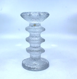 Iittala Finland Festivo Glass Candle Holder Clear Timo Sarpaneva Vintage - Picture 1 of 16