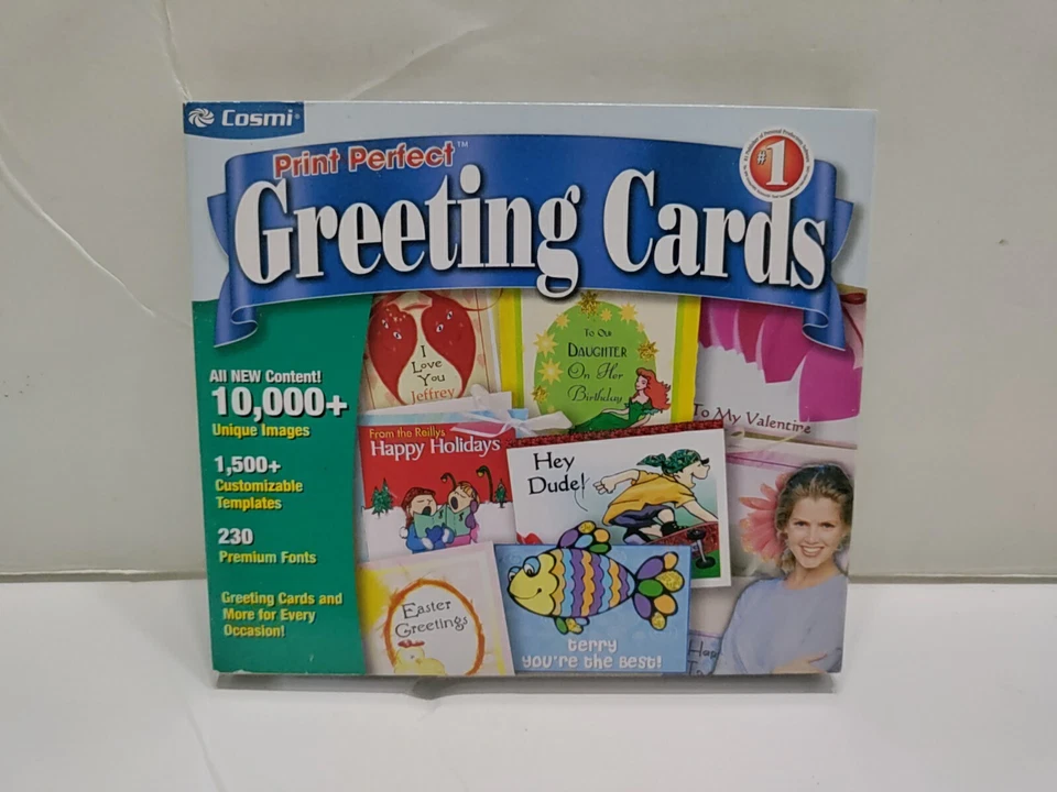 Cosmi Print Perfect Greeting Cards Software - Sealed - Image 1 of 4