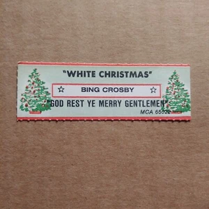 BING CROSBY White Christmas/God Rest Ye Merry Jukebox Strip Schallplatte 45 U/min 7" - Bild 1 von 1