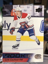 2021-22 UD Upper Deck COLE CAUFIELD Montreal RC Rookie #1 ⭐️ MINT