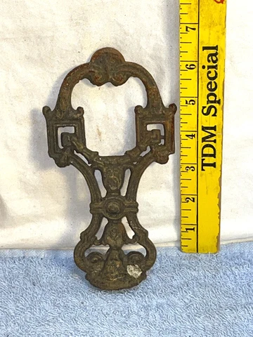 6" Cast Iron LAMP LIGHT Center FINIAL REPLACEMENT PART Art Deco Victorian Cover