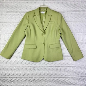 Vtg Pendleton Blazer Jacket Women Size 8 Light Green 100% Virgin Wool Two Button - Picture 1 of 13