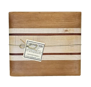 New Mixed Woods Cutting Board Chester P. Basil's 9.5" x 8.5" - Picture 1 of 5