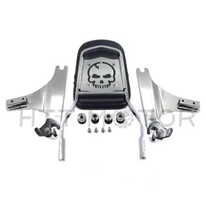 Respaldo de pasajero Sissy Bar desmontable rápido para Harley Davidson Softail - Imagen 1 de 12