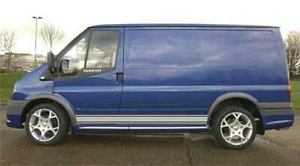 Fits Ford Transit Mk6 Mk7 Side Stripes Graphics Both Sides Any Year Decals - Picture 1 of 2