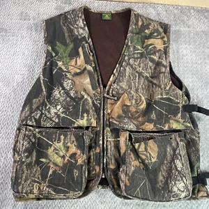 Cabela's Hunting Fishing Vest Mens Size M Camo Pocket Fleece Lined - Picture 1 of 10