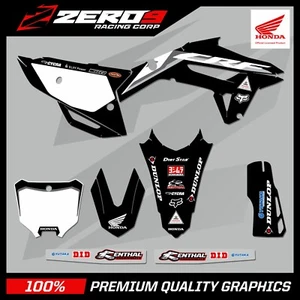 KIT DE GRÁFICOS HONDA MOTOCROSS CALCOMANÍAS MX: CR CR CRF 85 150 125 250 450 ROCZEN 21 NEGRO - Imagen 1 de 1