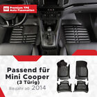 5D Premium Auto Fussmatten TPE Set Passend für Mini Cooper (3 Türig) Baujahr ...